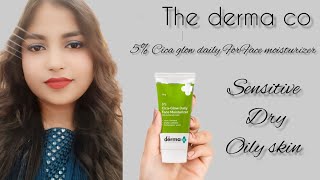 Best ReviewThe derma co 5 Cica glow daily For Face moisturizerreviewpoojacreationdiythedermaco [upl. by Tteltrab155]