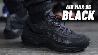 12 MONTHS LATER Nike Air Max 95 Black Review  On Feet [upl. by Zertnom]