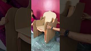 Beautiful Sofa Craft using Waste Plastic Chair short reel viral youtubeshort diycraft trending [upl. by Grega]