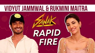 Vidyut Jammwal amp Rukmini Maitra’s ‘Sanaki’ RAPID FIRE  Ajay Devgn  Nandita Mahtani  SANAK [upl. by Aicella]