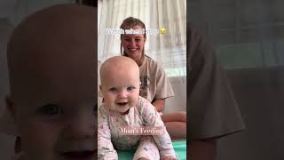 Her Reaction 😂🤍❤️  babycare newborncare newbornfeeding cute breastfeeding mom babygirl baby [upl. by Enelloc]