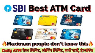 SBI ATM Card Types amp charges in 2024  SBI ATM cards Withdrawal limit and Benefits  Best ATM Card [upl. by Angeline]