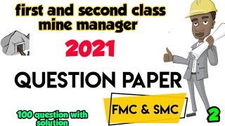 first amp second class mine manager question paper  DGMS manager exam 2021 question 2 [upl. by Novanod]