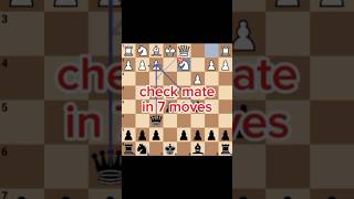 Kings pawn opening chess tricks and traps checkmate in 7 moves chess blackchesstrap chessgame [upl. by Aneehsak565]