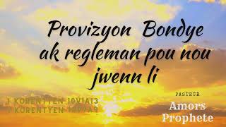 Provizyon Bondye Ak Regleman Pou Nou Jwenn li Sèvis Maten  Morning Service [upl. by Ardnu]