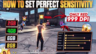 How To Set Perfect Sensitivity  Dpi For 2Gb4Gb6Gb8Gb DEVICE Auto Headshot Sensitivity Free Fire [upl. by Ahsilahk577]