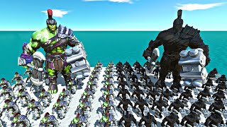 Hulk Warrior Team vs Shadow Itself  Animal Revolt Battle Simulator [upl. by Rheba729]