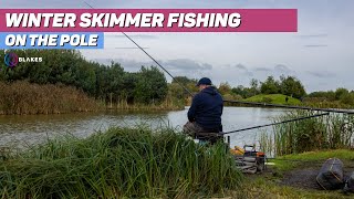 Winter Skimmer Fishing on the pole with Andy Bennett at Partridge Lakes [upl. by Paehpos396]