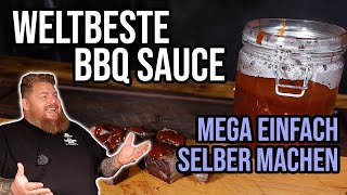 Die weltbeste BBQ Sauce mega einfach selber machen  BBQ amp Grillen für jedermann [upl. by Akitahs]