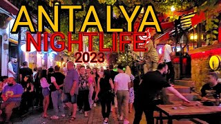 ANTALYA TURKEY NIGHTLIFE 2023 Drinks Prices Restaurants Menus Taxi Prices [upl. by Turne]