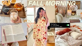 FALL MORNING ROUTINE 🍂 cozy aesthetic productive amp mindful [upl. by Hadley]