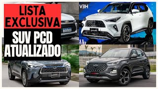 6 SUV PCD DISPONÍVEIS COM TODAS AS ISENÇÕES EM 2024 [upl. by Rikahs]