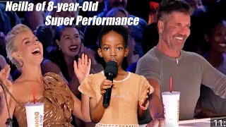 8yearold Neilla surprised all the judges who heard her beautiful song with her extraordinary voice [upl. by Hebner]