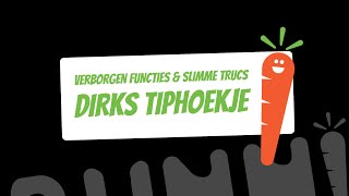 Dirks Tiphoekje ⚙️  Verborgen functies en slimme trucjes [upl. by Airotcivairam34]