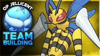 Mega Beedrill Pokemon Showdown OU Team Building WOPJellicent Smogon Sun and Moon OU Team [upl. by Burrton]