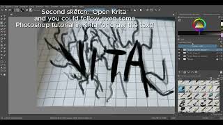 Krita Rock or Metal Logo Tutorial  Explanation [upl. by Nollahs]