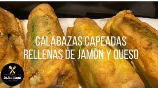 CALABAZAS CAPEADAS RELLENAS DE QUESO Y JAMÓN [upl. by Yert]