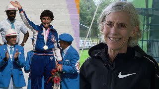 Joan Benoit Samuelson reflects on 40th anniversary of historic Olympic gold [upl. by Werner310]