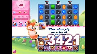 Candy Crush Saga Level 3421 3 stars No boosters [upl. by Aenitsirhc205]