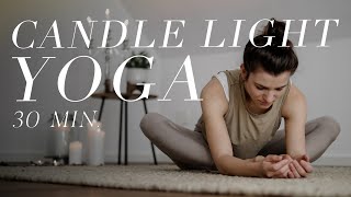 Yoga für den unteren Rücken  Verspannungen lösen amp zur Ruhe kommen  30 Min Candlelight Yoga [upl. by Sender22]