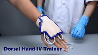 Simulated Dorsal Hand Wearable IV Trainer  Nursing Training Essentials [upl. by Nuoras]