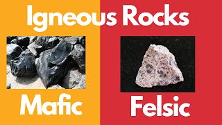 Igneous RocksExtrusiveIntrusiveMaficFelsic [upl. by Piselli]