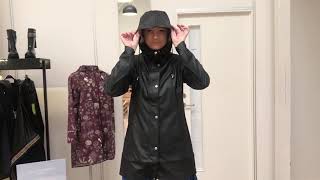 Ilse Jacobsen Woman Raincoat Black [upl. by Arinay731]