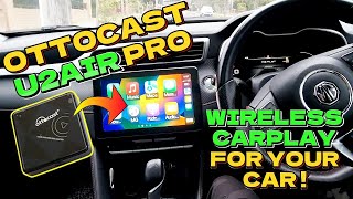 OTTOCAST U2 AIR Pro Wireless CarPlay Adapter Review [upl. by Eserahs958]