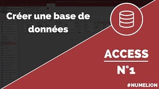 Tutoriel et cours Access n°1  Création dune base de données [upl. by Four]