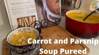 How to Make Carrot amp Parsnip Soup Pureed  A Quick and Easy Whats for Dinner [upl. by Loziram]