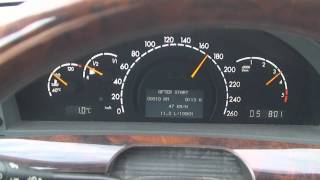 Mercedes S 400 V8 biturbo diesel chipped acceleration 0220kmh [upl. by Rempe]