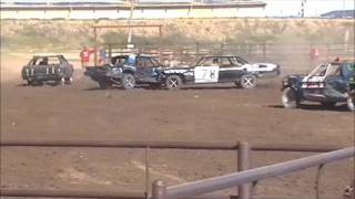 Havre Jaycees Demolition Derby 2011 Heat 2 [upl. by Vannie]