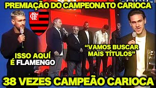 🔥 OLHA O QUE os JOGADORES do FLAMENGO FALARAM na PREMIAÇÃO do CAMPEONATO CARIOCA 😱 [upl. by Philipps955]