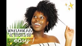 4C NATURAL HAIR EASY CAREFREE WASH N GO 🌀SOULTANICALS 🌀  NIGHT ROUTINE [upl. by Lenes]