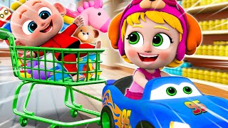 Grocery Store🛒 Baby Goes Shopping Song  Rescue The Baby missing More Nursery Rhymes amp Kids Songs [upl. by Nywra]