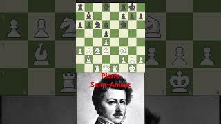 SaintAmant vs Staunton 1843 chessgameclassicchessxadrezajedrezchesscom [upl. by Letch]