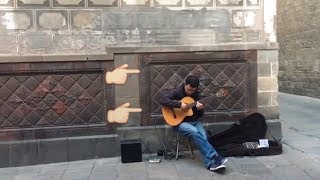 IMPRESIONANTE GUITARRISTA FLAMENCO EN BARCELONA [upl. by O'Neil663]