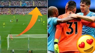 Ederson Produces Incredible GoalKick Assist For Sergio Aguero 👍 [upl. by Mcclelland]