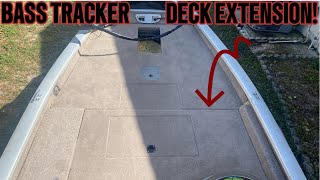 2005 Bass Tracker Pro Crappie 175 Front deck extension Pt 2 [upl. by Hauhsoj243]