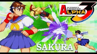 Street Fighter Alpha 3 Sakura Arcade Hard P1 gaming arcade streetfighter retrogaming [upl. by Merkle497]