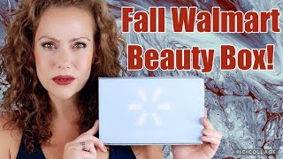 FALL WALMART BEAUTY BOX UNBOXING TRY ON [upl. by Aldrich721]