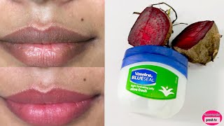 How to use beetroot and Vaseline to make lip balm  make lip balm with beetroot in 2 minutes [upl. by Sheba]