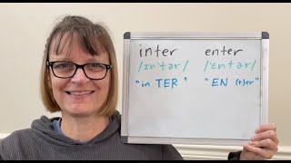 How to Pronounce Inter and Enter [upl. by Torrence]