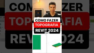 Como fazer TOPOGRAFIA no Revit 2024 parte 1 revit bim arquitetura engenharia [upl. by Esilahc]