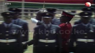 HE Daniel Moi inspects guard of honour HappyMoiDay [upl. by Nevag]