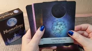 Moonology Oracle Cards Tarot Flip Through [upl. by Peskoff]