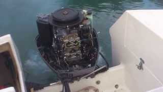 Yamaha 115 HP V4 2T probleme demarrage a froid [upl. by Reckford117]