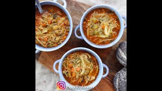 Kurdish chicken and noodle soup  Kurdisk kycklingsoppa med nudlar [upl. by Ninel]