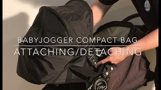 How to Mount and Remove a Babyjogger Compact Carrycot to a Babyjogger Stroller [upl. by Lussier]