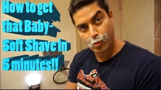 Best Shave Ever How to get that baby face soft skin [upl. by Duester]